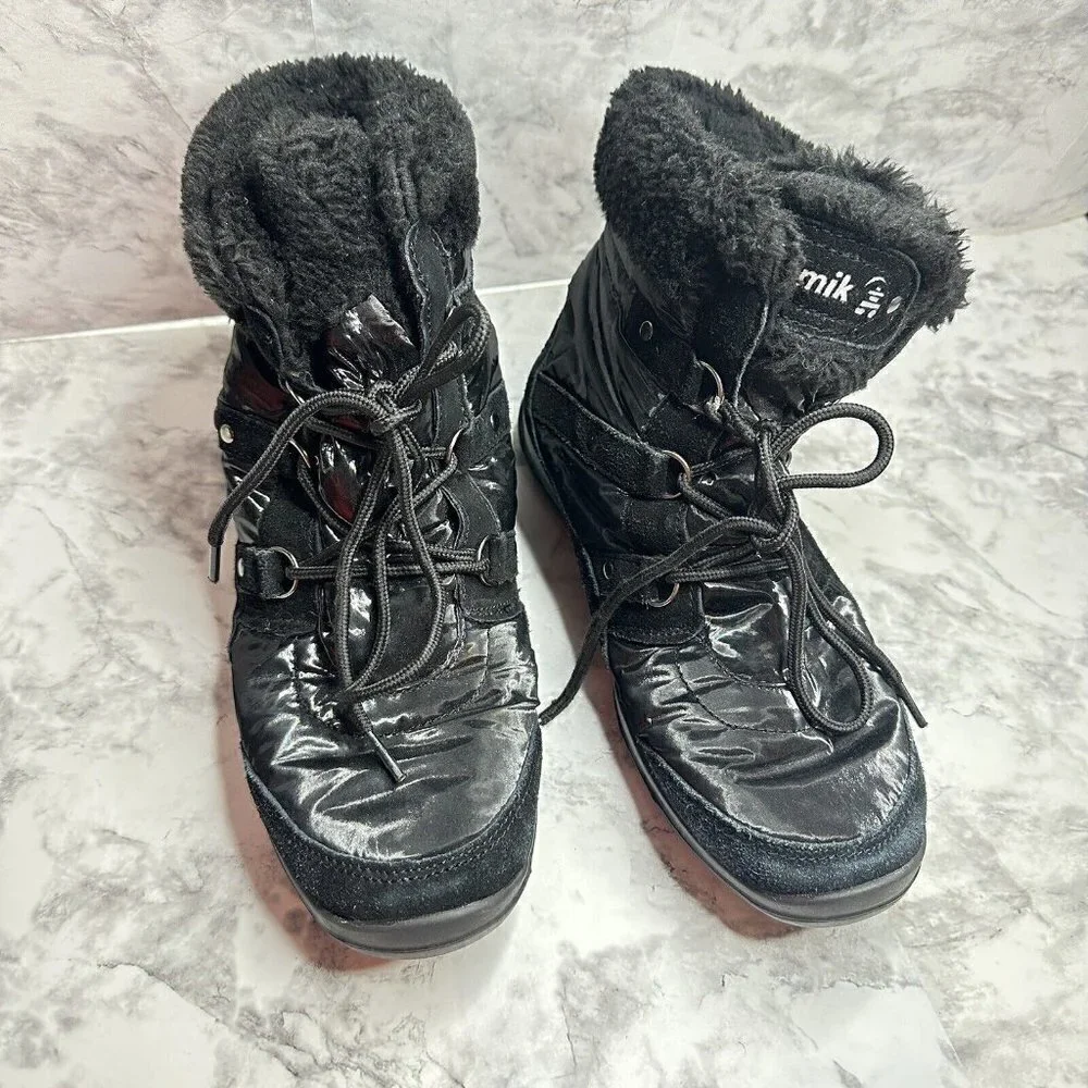 Kamik Boot Womens Size‎ 8 Sofia Black Waterproof Snowboot Black